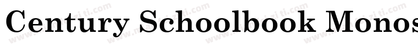 Century Schoolbook Monospace字体转换